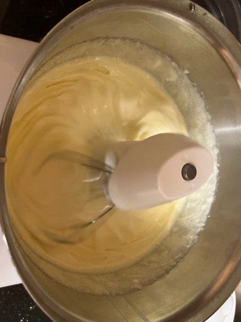 light and fluffy eggs and sugar