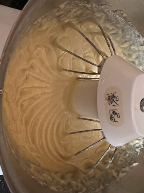 incorporating the batter mixture