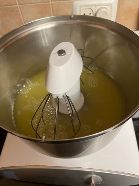 whipping the egg whites