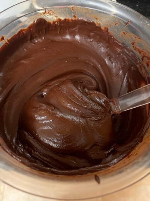 melted and stirred smooth