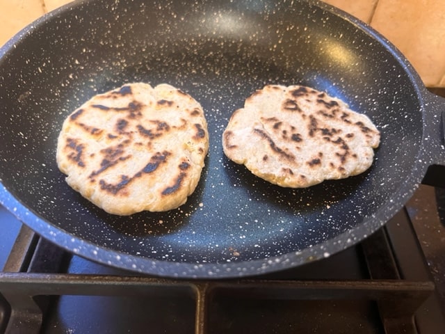 Browned flatbreads