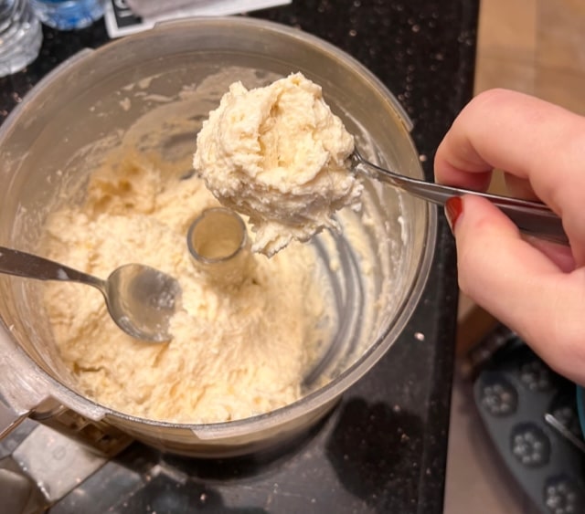 finished dough.  See how thick it is?