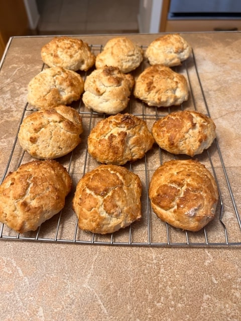 scones cooling on wire racks