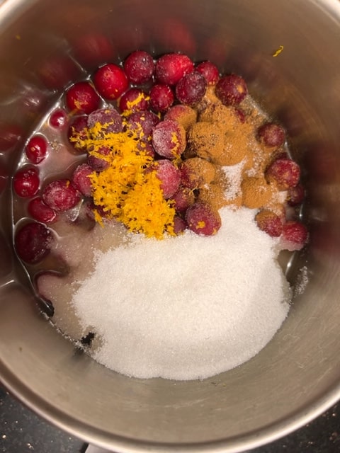 putting in the ingredients