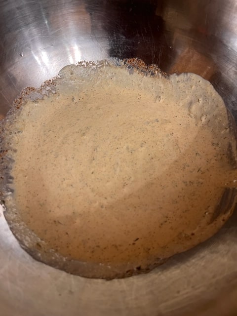 coating whisked till smooth