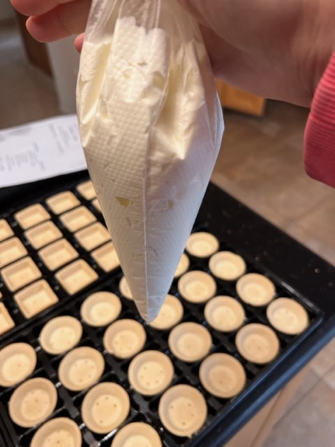 ready to pipe into crusts