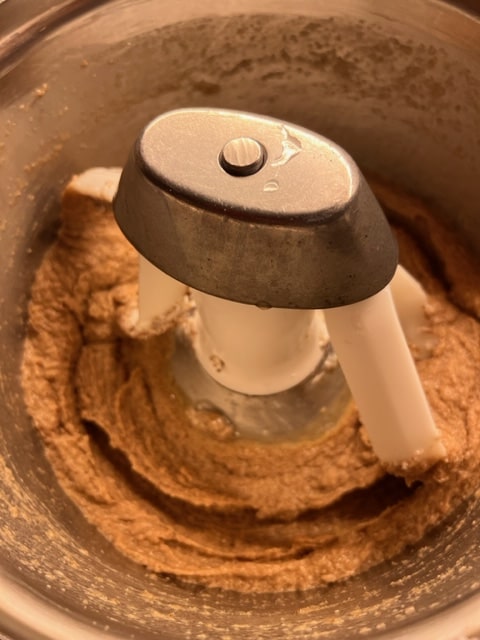 oat mixture with eggs and vanilla