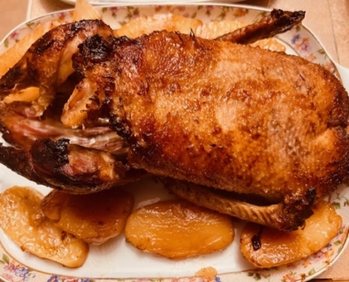 Citrus Roast Duck with Crispy Potatoes