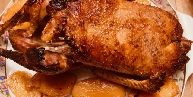 Citrus Roast Duck with Crispy Potatoes