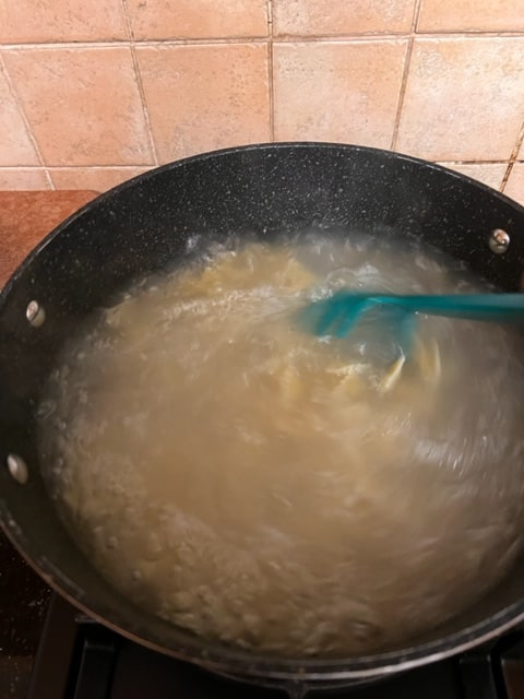 cook the bowtie noodles