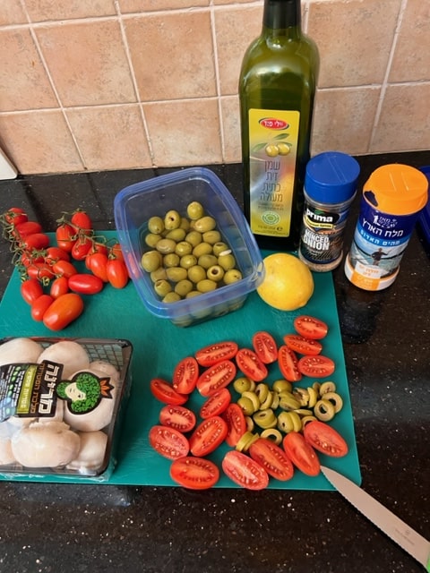 gathering the ingredients