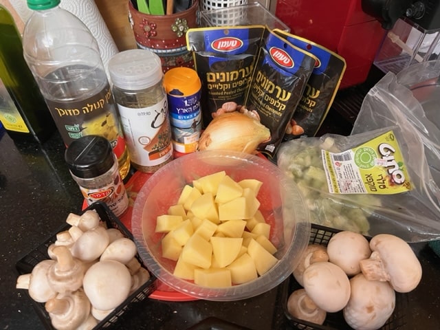 gathering ingredients