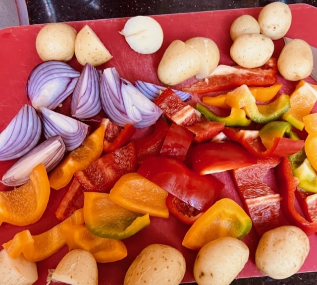 cutting in even pieces