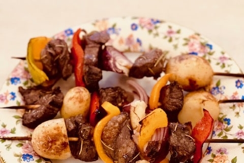 Steak and Potato Skewers