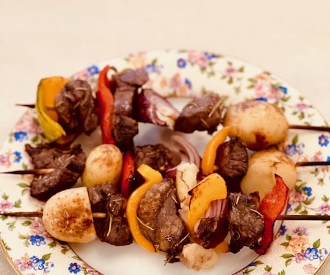 Steak and Potato Skewers