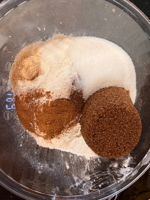 dry ingredients in bowl