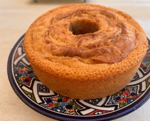 Raspberry Swirl Cake