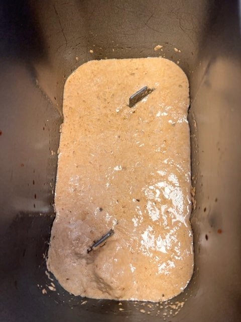 bubbling yeast mixture