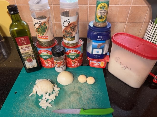 gather the sauce ingredients