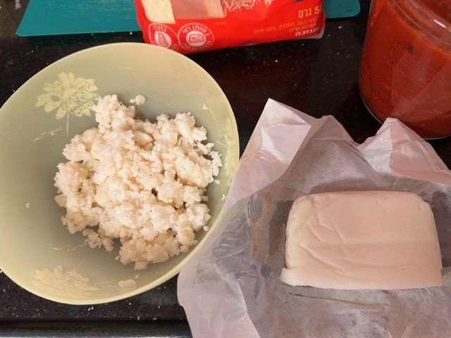 farmer cheese in a block