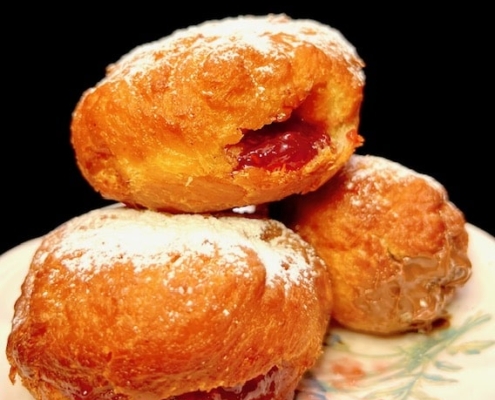 Sufganiyot or Jelly Donuts