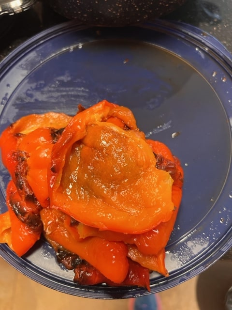 peeled roasted peppers