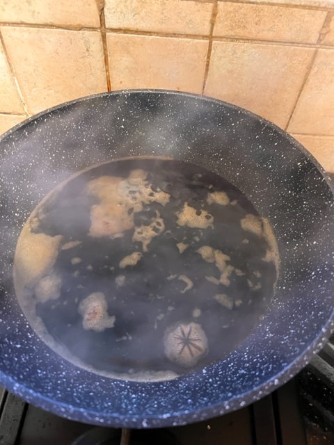 bring to a boil, lower to simmer