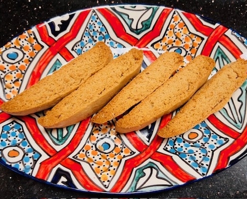 double ginger biscotti