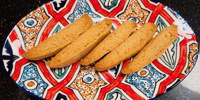 double ginger biscotti