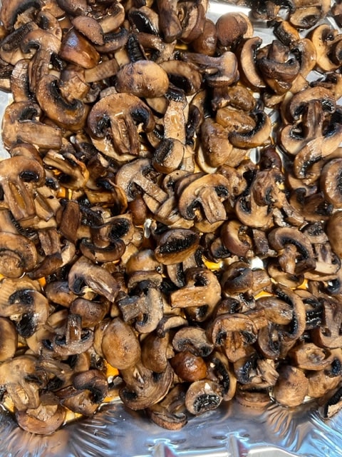 "sauteed" mushrooms in the oven