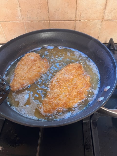 frying the fish