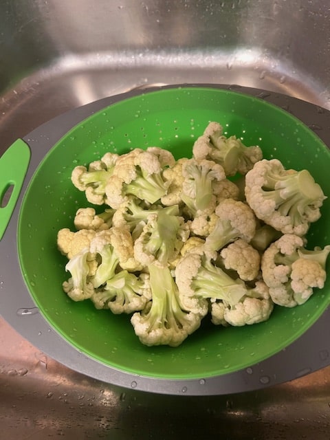 drain cauliflower well