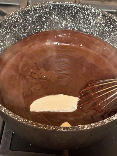 Stir in the butter and vanilla