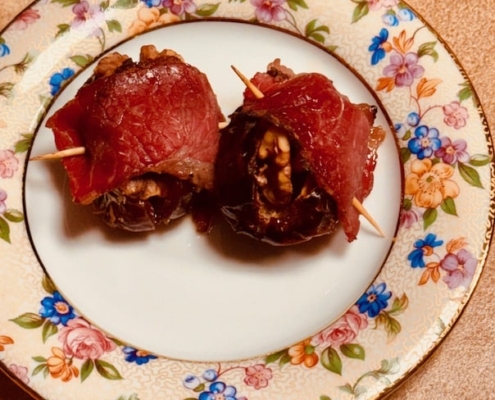 Pastrami Wrapped Dates
