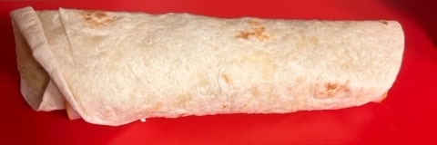 tightly rolled tortilla