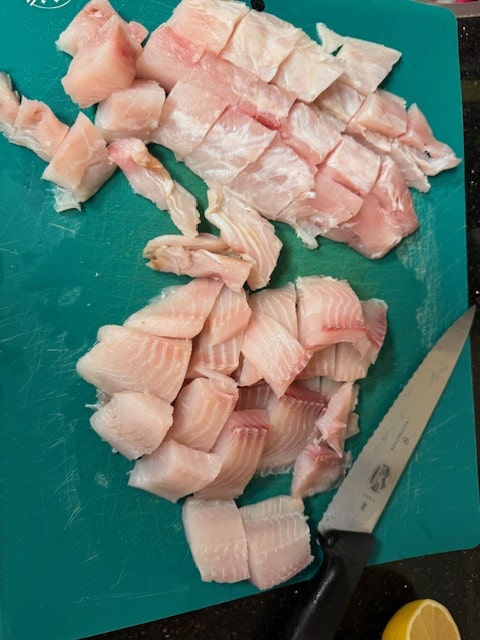 fish cut up