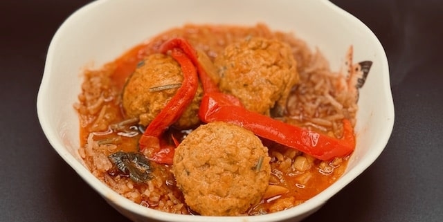 Fish Balls in Tomato and Pepper Sauce