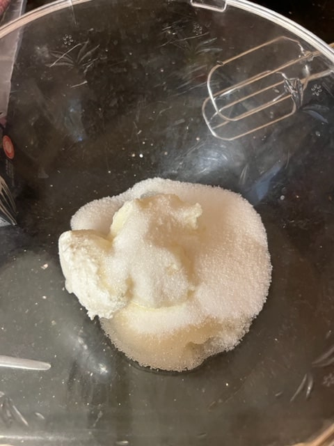 sugar and cream cheese