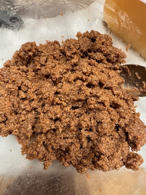 crumb topping in a bowl