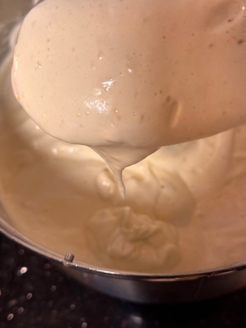 Just want you to see the consistency, smooth and clingy but not dense