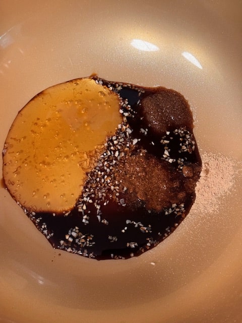 dressing in the bowl