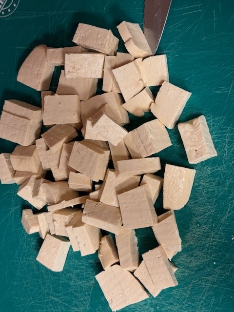 chunk the tofu