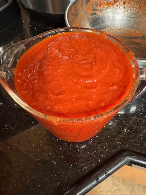 4 cups for sauce in crockpot