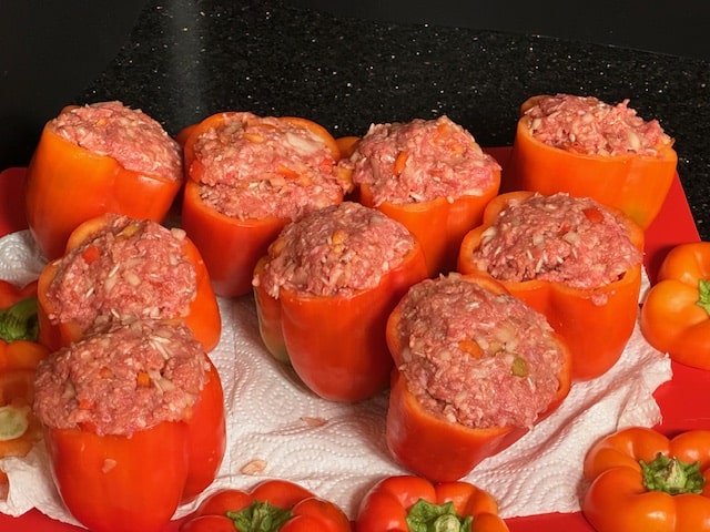 stuff the peppers