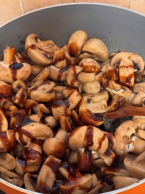 add the teriyaki sauce