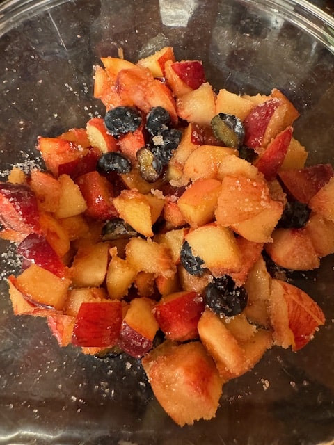 macerating the fruit