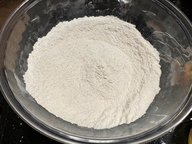 whisked dry ingredients