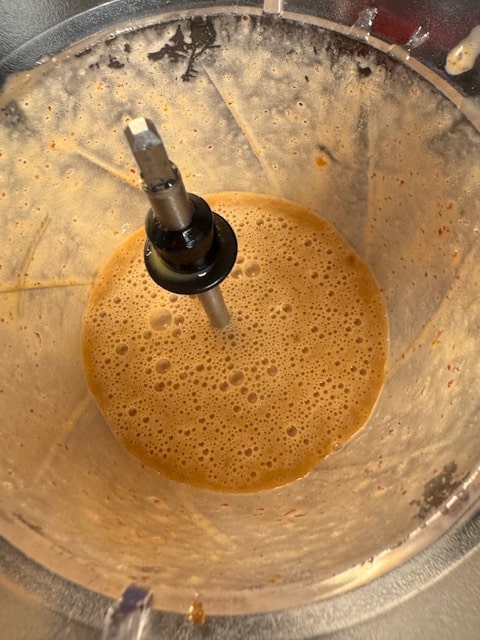 buzz the date mixture with the liquids