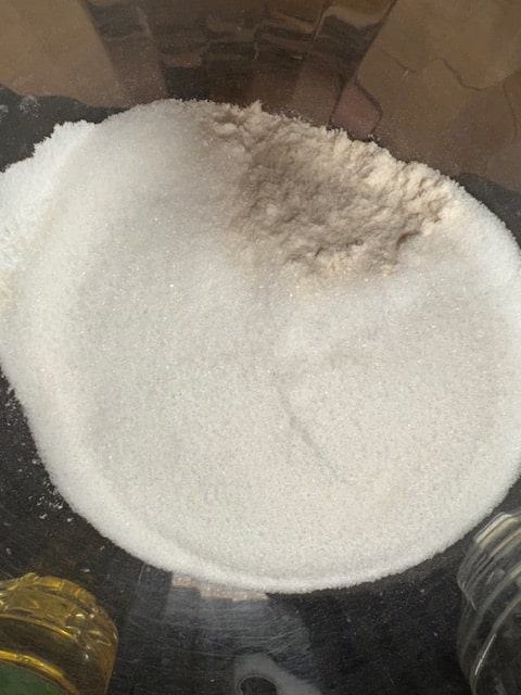 dry ingredients mixed together