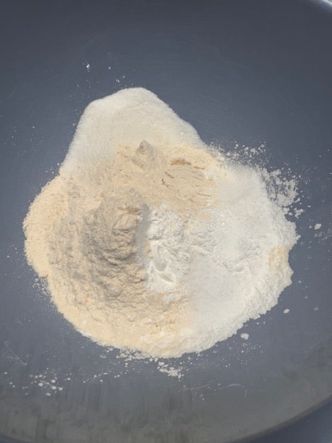 dry ingredients together